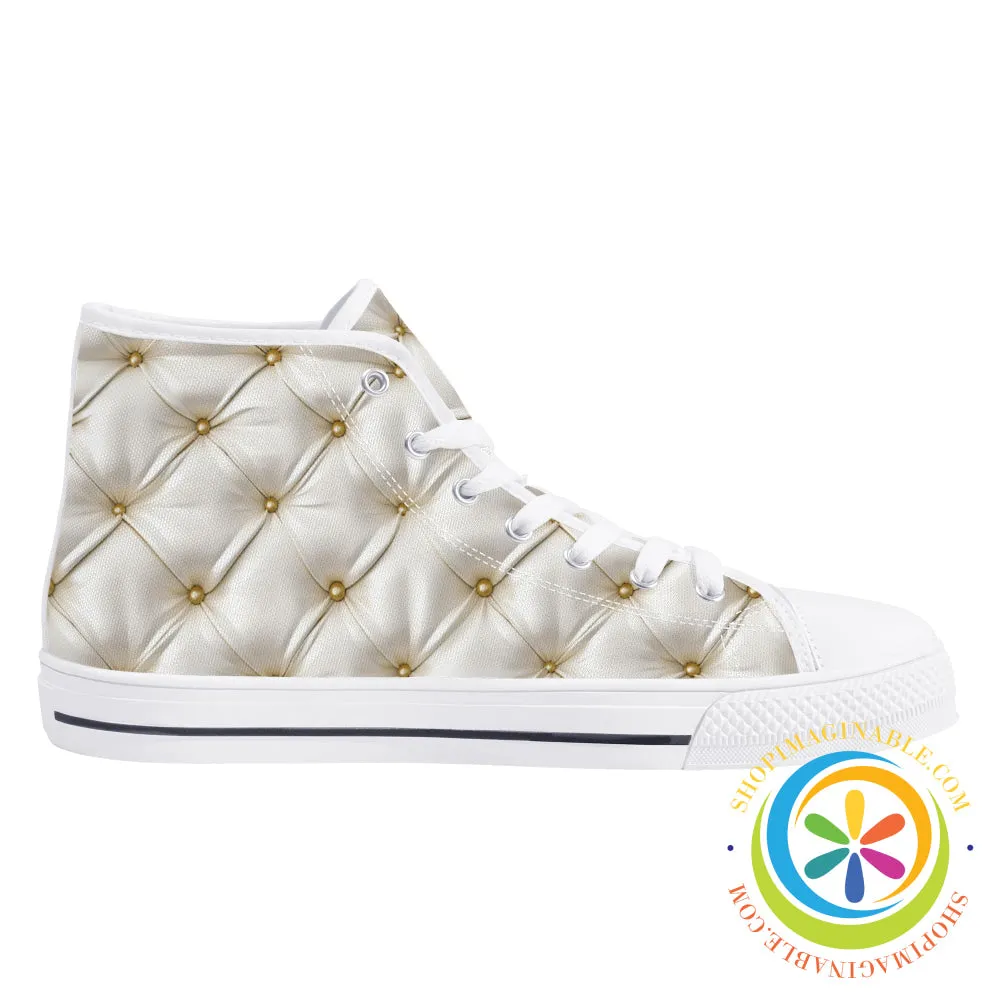 Under Dress Bridal Ladies High Top Canvas Shoes