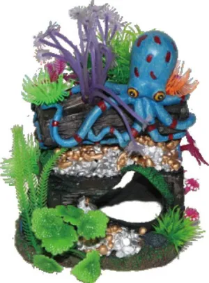 Underwater Octopus With Treasure Chest