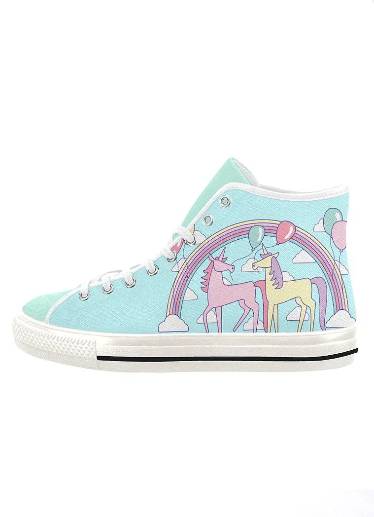 Unicorn Party Kei High Top Men Sneakers