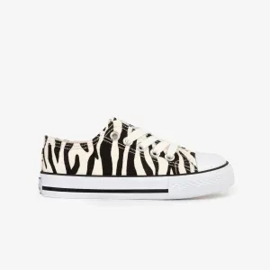 Unisex Zebra Canvas Sneakers