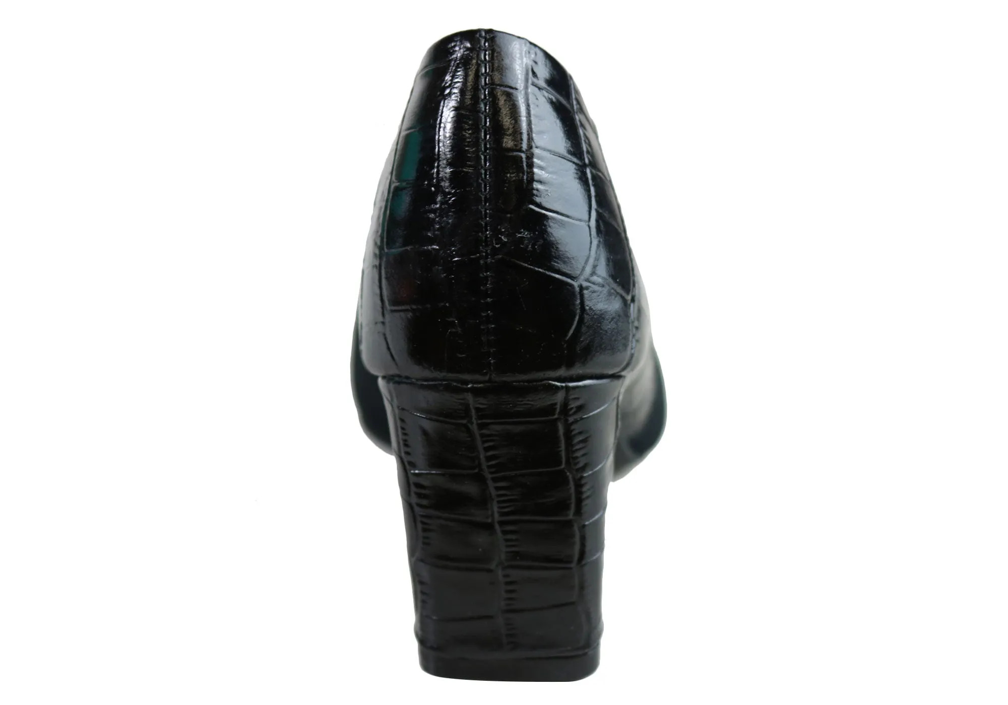 Usaflex Heidy Womens Comfortable Leather Heels Made In Brazil
