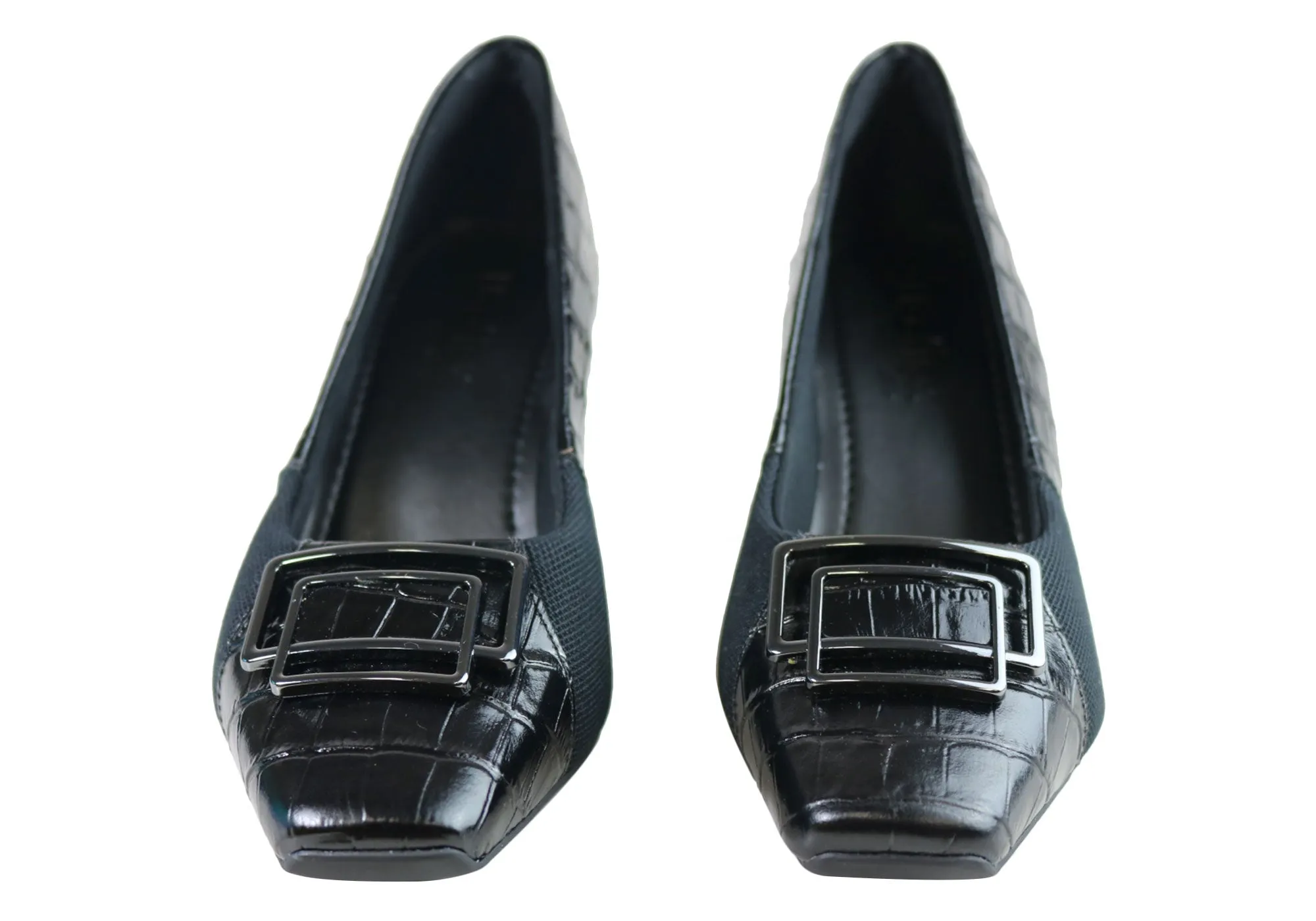 Usaflex Heidy Womens Comfortable Leather Heels Made In Brazil
