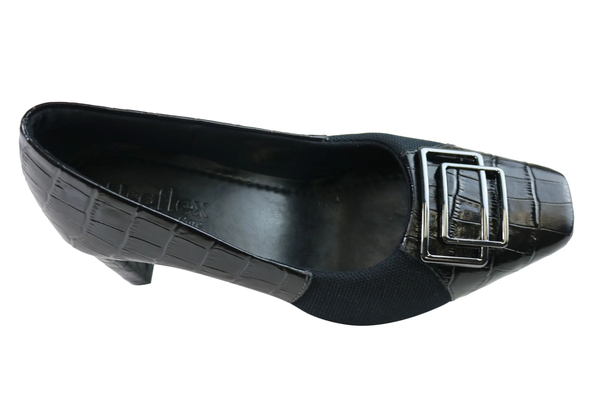 Usaflex Heidy Womens Comfortable Leather Heels Made In Brazil