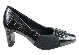 Usaflex Heidy Womens Comfortable Leather Heels Made In Brazil