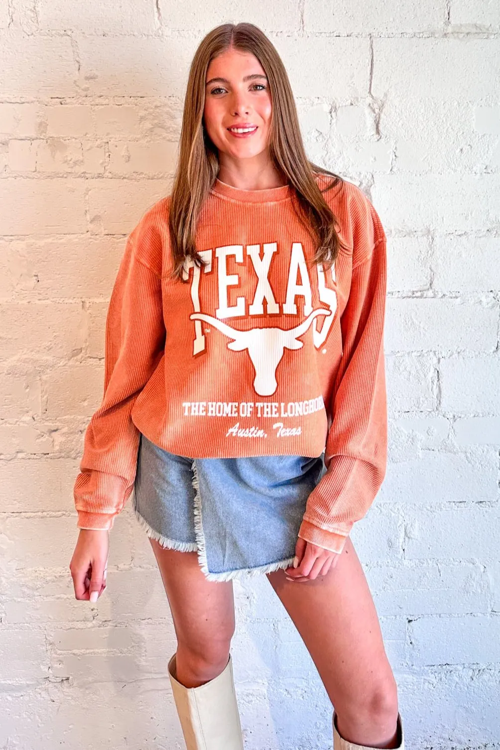 UT Mascot Cord Sweatshirt