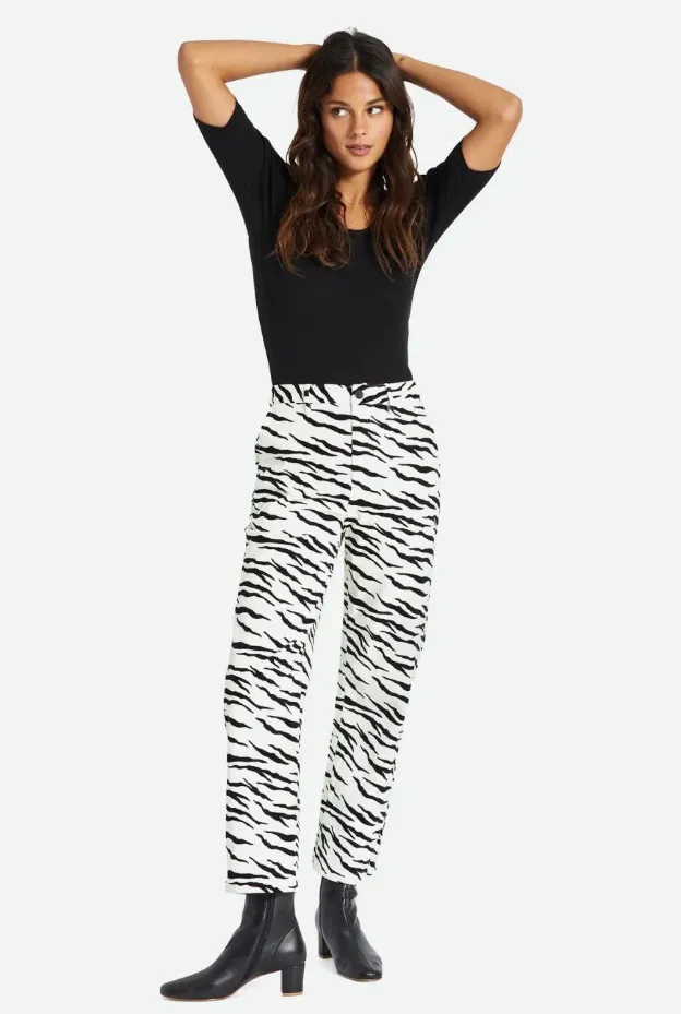 Victory Pant - Off White Tiger