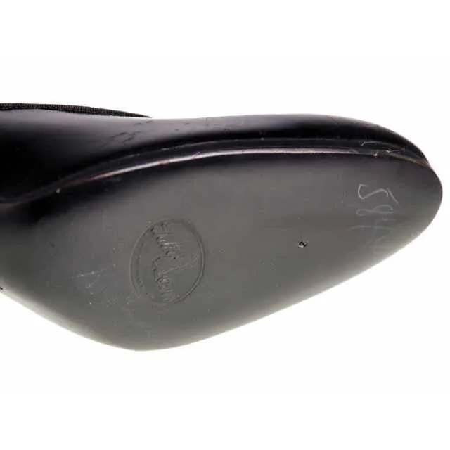 Vintage Black Mary Jane Style Heels Patent Leather Shoes 1920 NIB  EU36 US 6