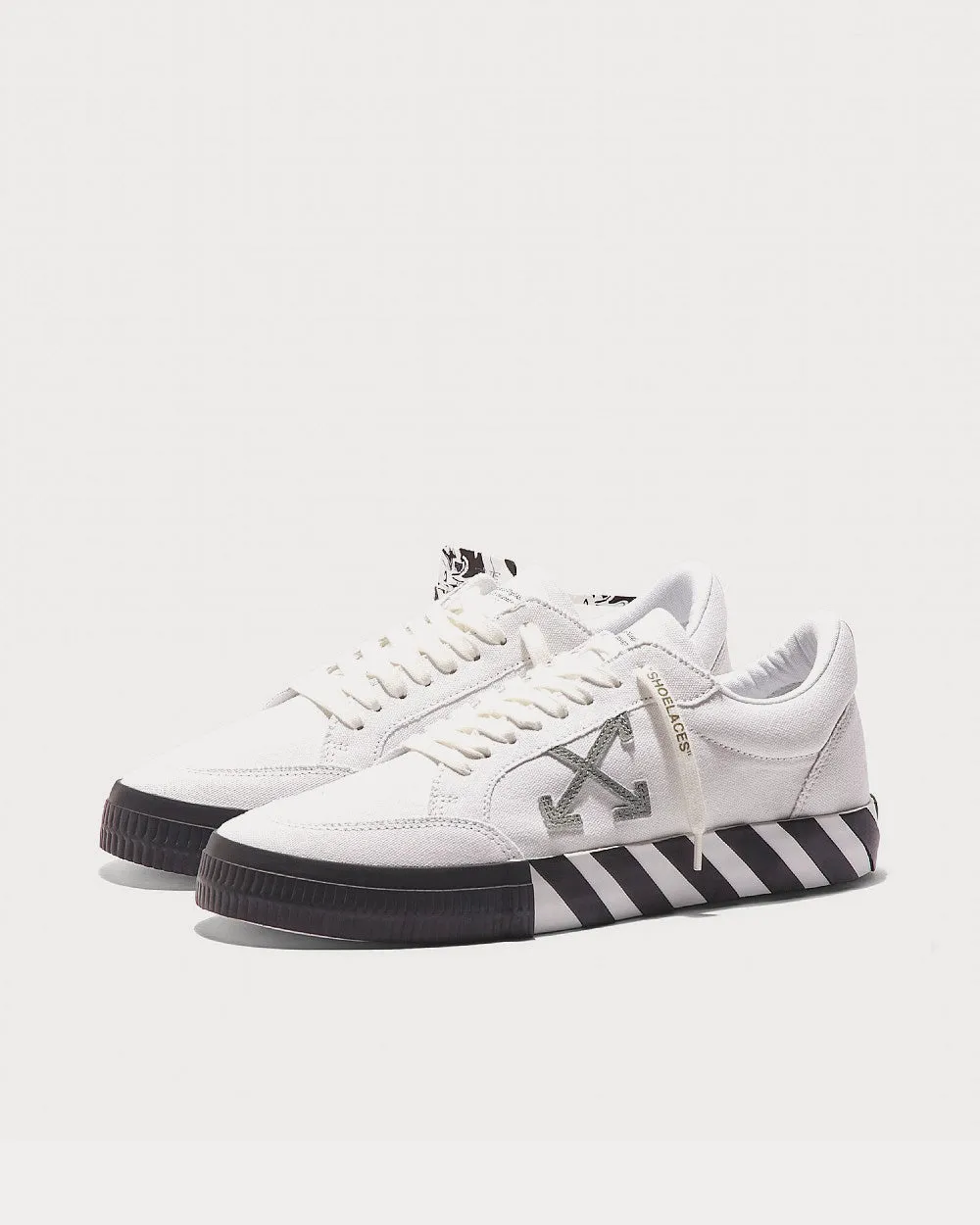 Vulcanized Eco Canvas White Low Top Sneakers