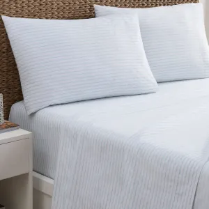 Wavy Stripe Aqua Sheet Set