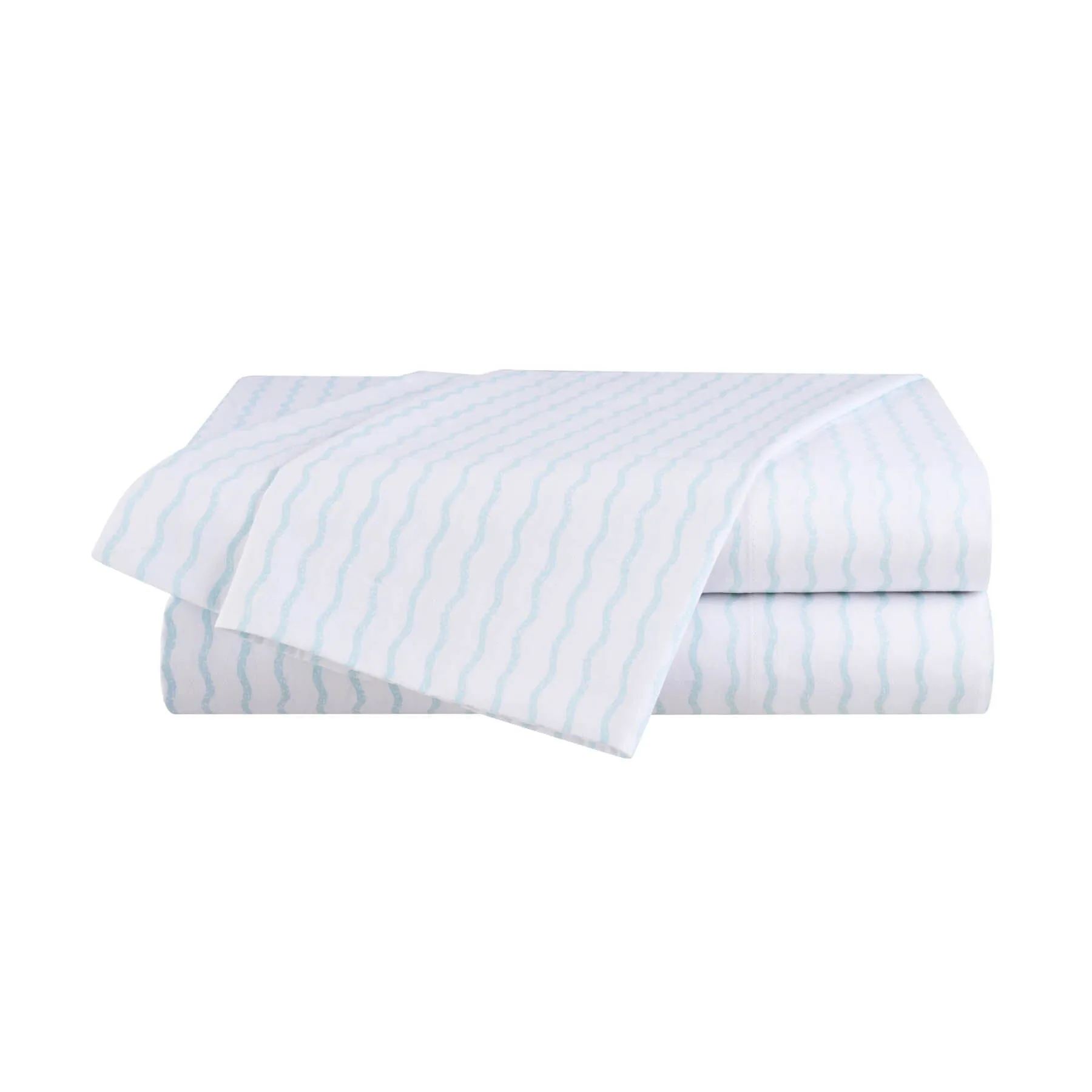 Wavy Stripe Aqua Sheet Set