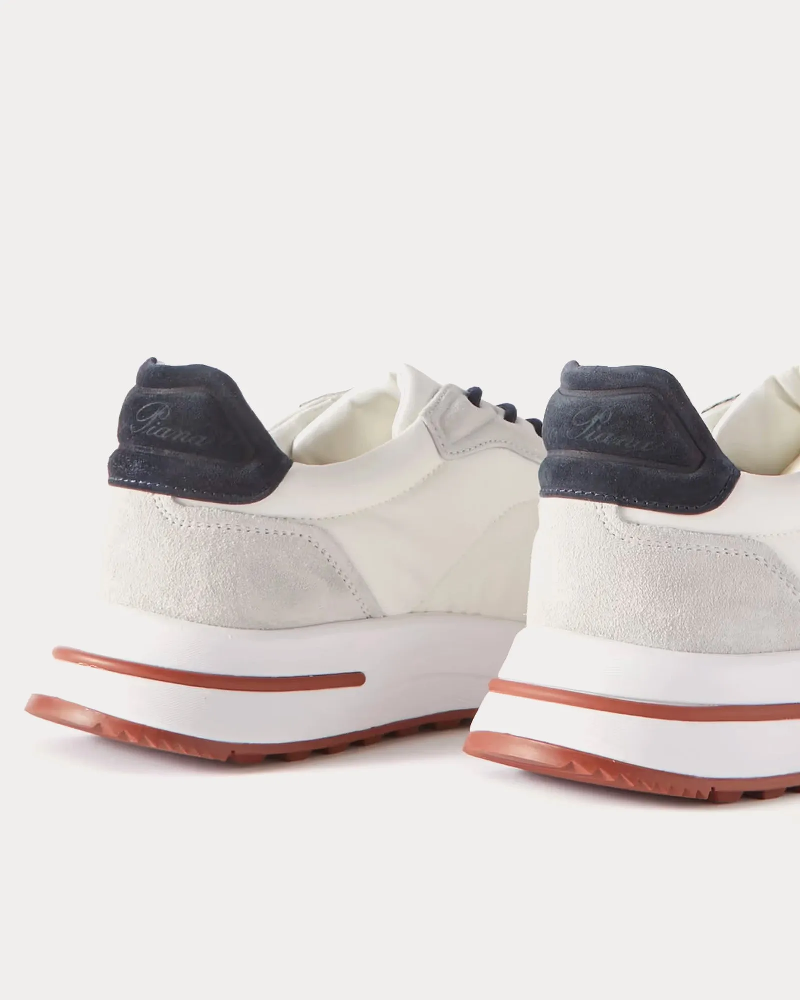 Weekend Walk Technical Fabric White Low Top Sneakers