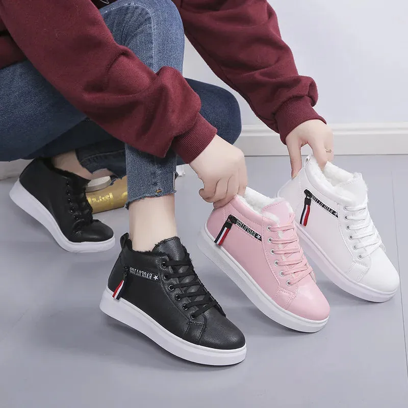 Winter Plush Ankle Boots for Women