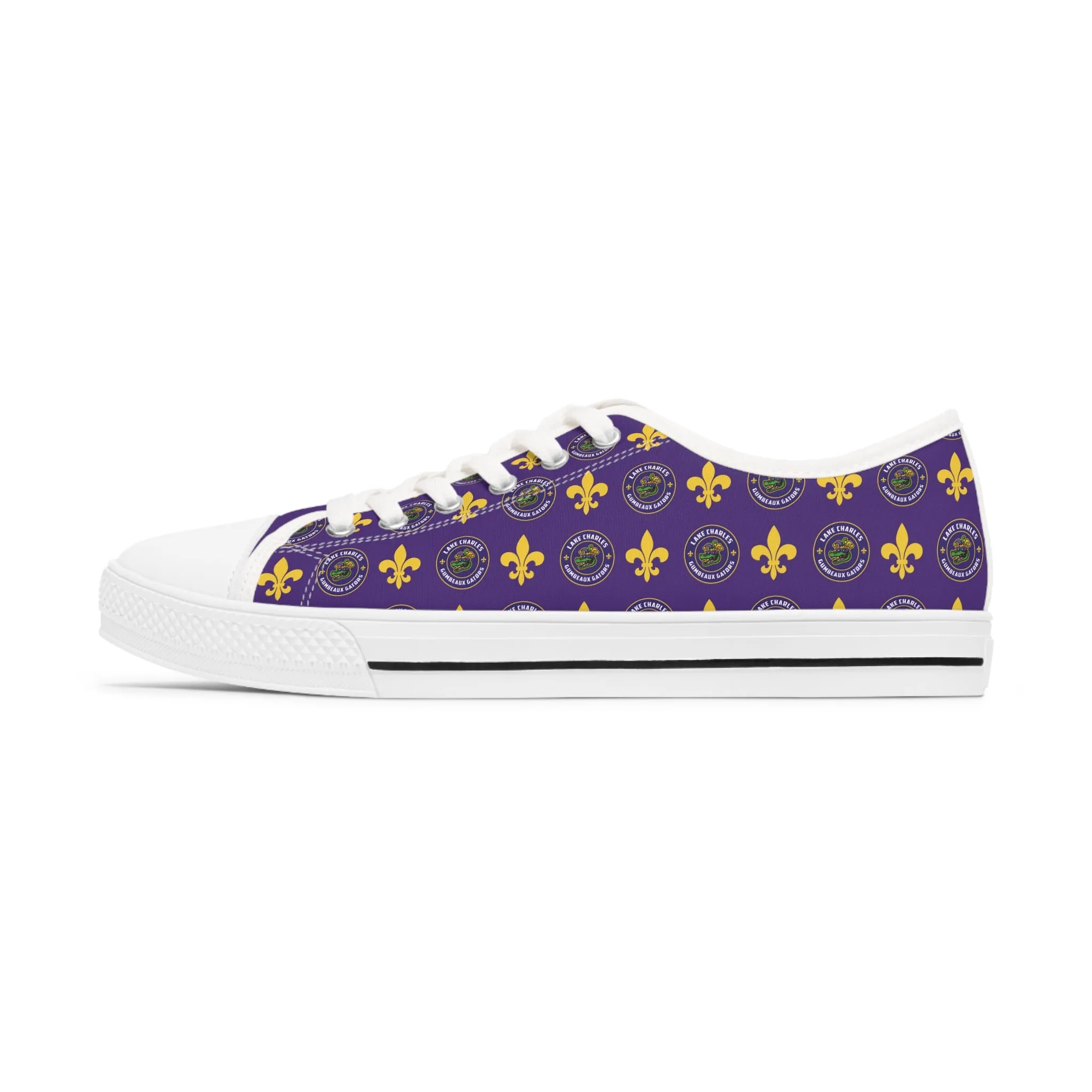 Women's Fleur-de-Lis Low Top Sneakers