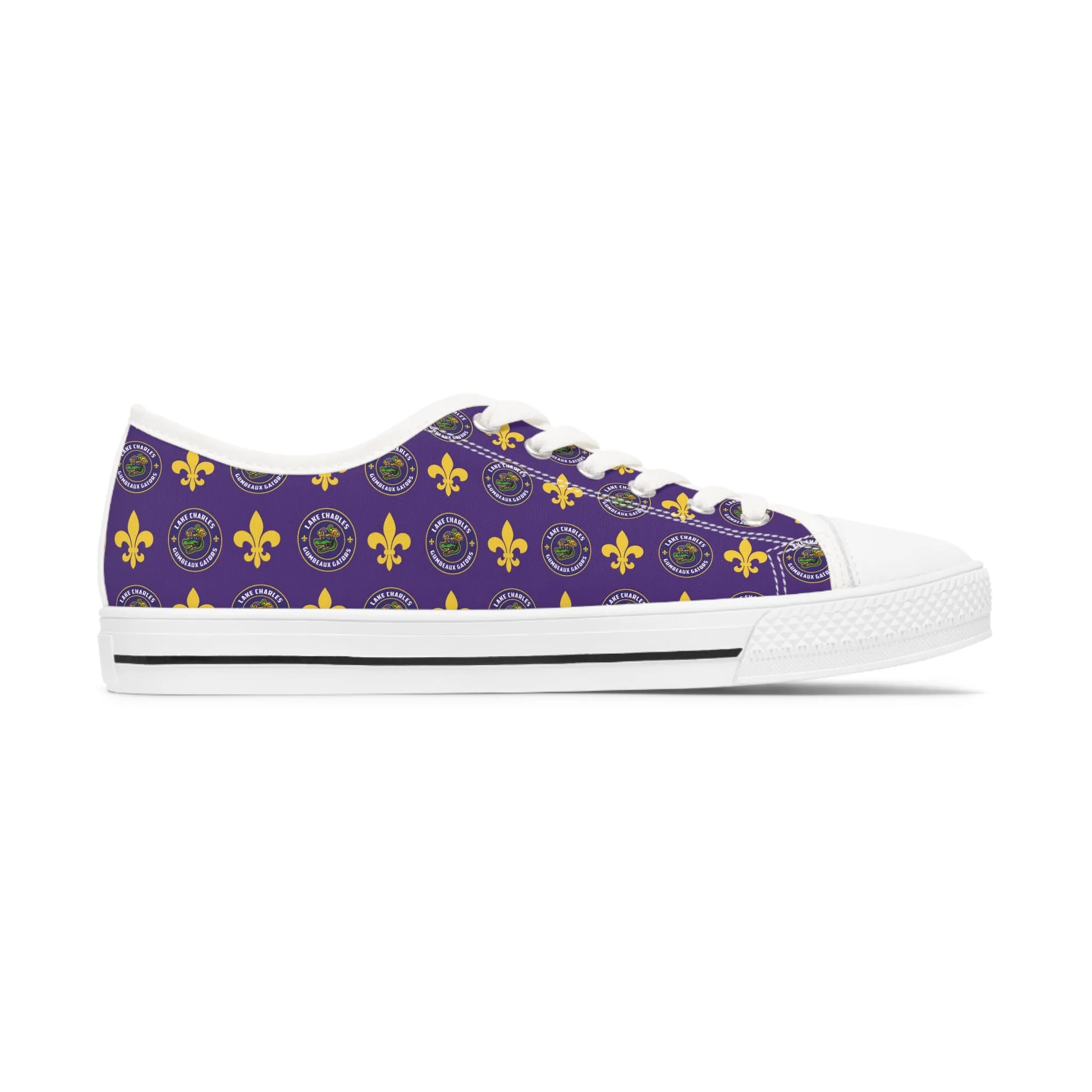 Women's Fleur-de-Lis Low Top Sneakers