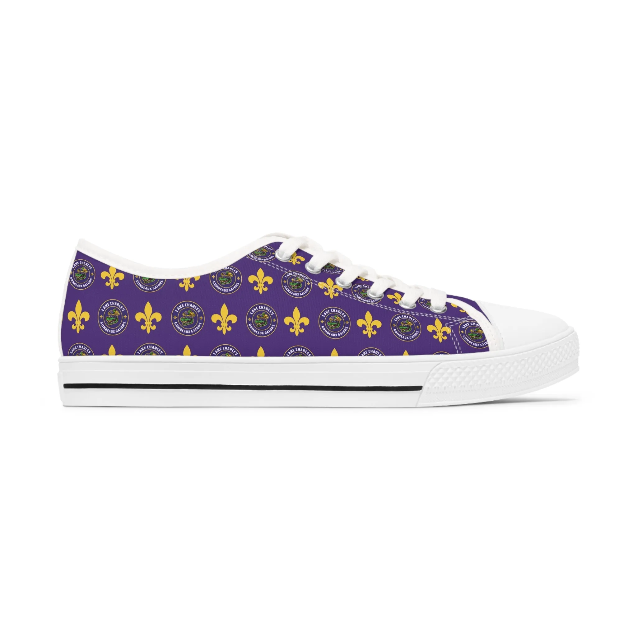 Women's Fleur-de-Lis Low Top Sneakers
