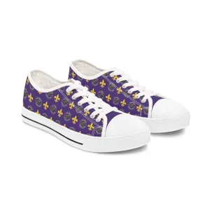 Women's Fleur-de-Lis Low Top Sneakers