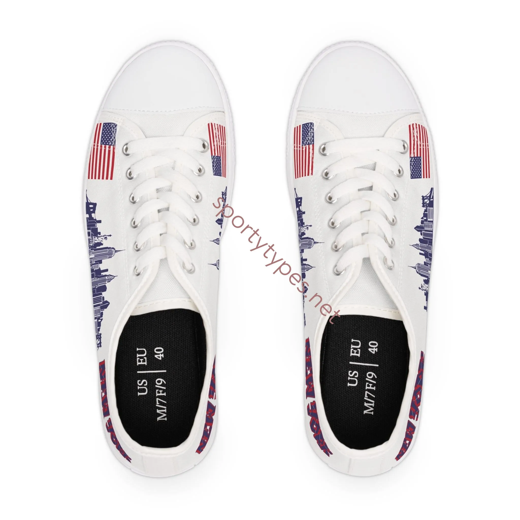 Women's New York Low Top Canvas Sneakers