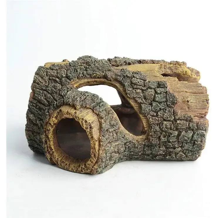 WOOD STYLE PLECO FISH CAVE DECOR 13.5*9*5.5cm