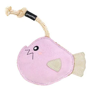 ZippyPaws ecoZippy Suede & Rope Buddies, Angler Fish